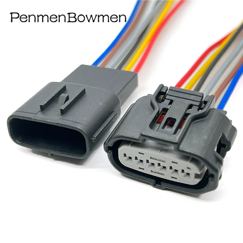 1 Set 6 Pin Auto Accelerator Pedal MAF Reversing Radar Electrical Connectors Wire Harness Plug For Toyota Subaru Mazda 6189-7100