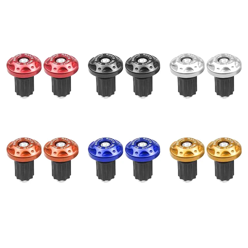 1Pair Motorcycle Handle Bar Ends Plug Grips Handlebar Plug Caps Motor Bike Accessories Motorcycle Expanding Locking Bar End Caps