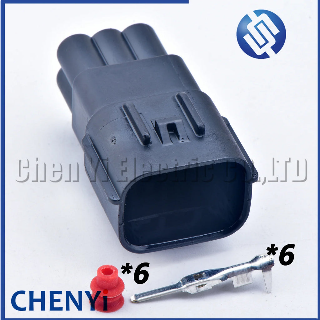 6 Pin Automobile waterproof connector Headlamp fog lamp plug 6189-7535 6189-7534 For Chevrolet Sail Chang'an Auchan CS55 CS75