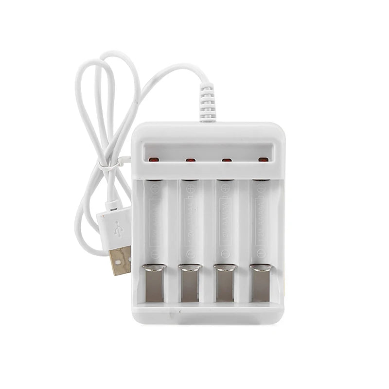 1PC AAA And AA Rechargeable Battery Station High-Speed USB 3/4 Slot Fast Rechargeable Battery Charger Short Circuit Protection