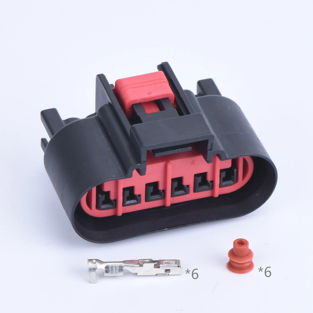 6 Pin waterproof auto connectors wire harness plug male or female E-2162-000 accelerator pedal connector For Ford Fiesta TDCI