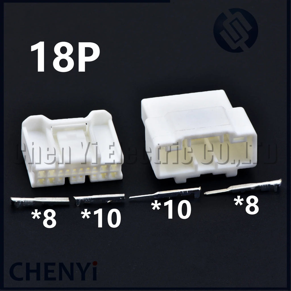 18 Pin male or female Automobile Wire Connector Head unit audio plug 90980-12739 6098-5594 6098-5604 with Pin For Mazda Axela