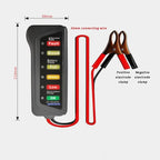Universal 12V Digital Battery and Alternator Tester Compact Car/Motorcycle Diagnostic Tools with Accurate Measurement amagi