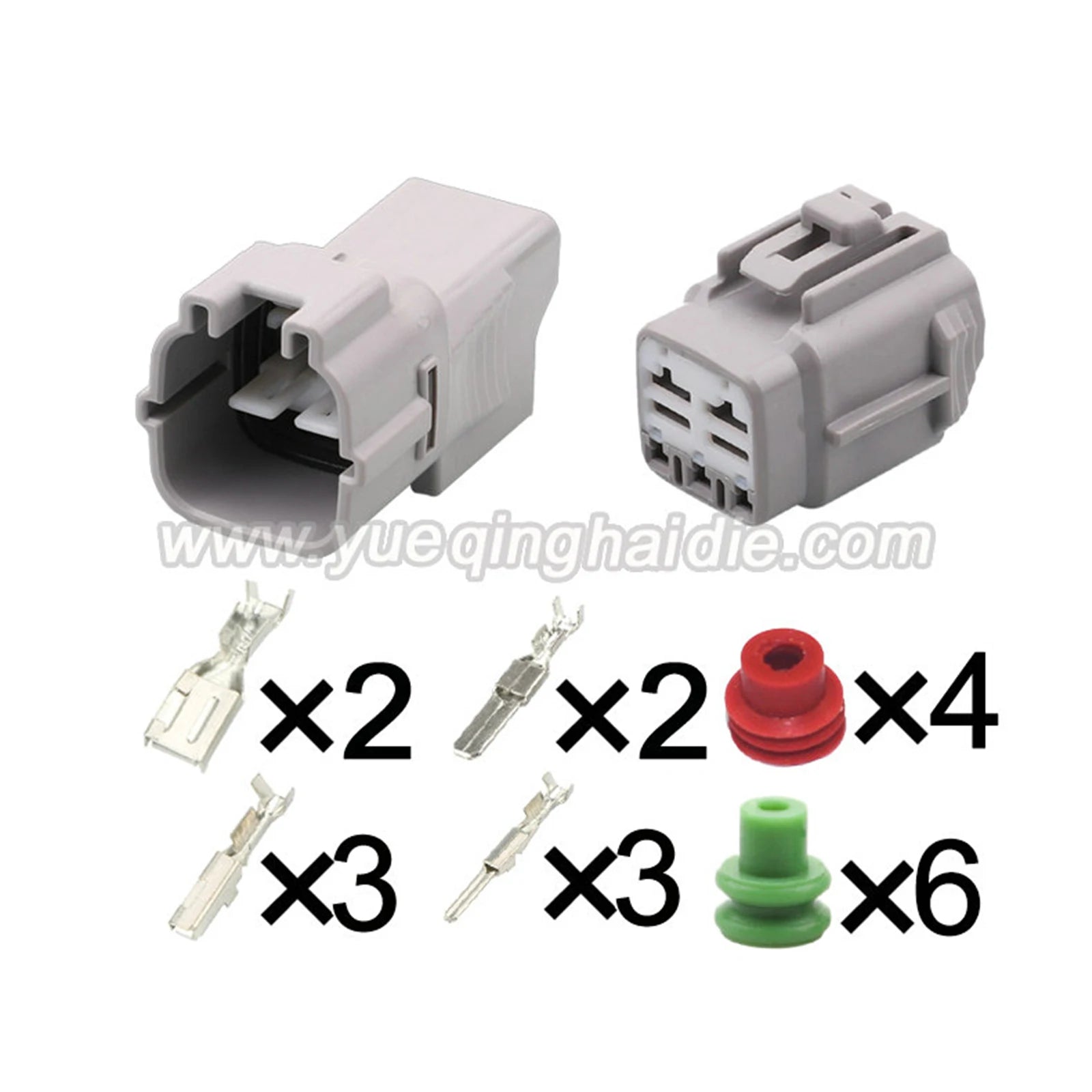 5-Pin Connector Waterproof 2.2mm 4.8mm Male Female Connector Auto Wire Harness Cable Plug for Toyota 6188-0091 6189-0166