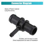 Car Engine Coolant Hose Connector For BMW For MINI Cooper S R53 17127518614 Black Car Uto 3 Way Tee Heater Water Hose
