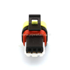 3 Pin Waterproof 0.6mm Female Connector Headlight Light Height Adjustment Motor Plug Wire Harness Pigtail For Hyundai 1-936527-2