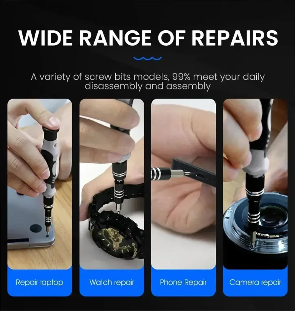 Car 115-in-1 Screwdriver Tool Set: Get Ready For Any Repair Job - IncludesTools For Cellphones, Laptops, Cameras & More Amagi