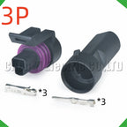 3 pin automotive connectors oil fuel pressure throttle position sensor wire harness plu...