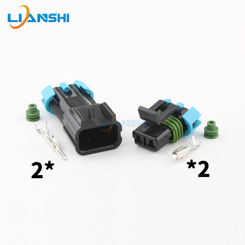 15300002 applies to car fan plug 15300027 wiring harness modified 2pin male/female connector terminal DJ7025W-2.8-11/21
