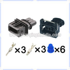3 Pin Connectors Waterproof 3.5mm Male Female Connector Auto Fuel Injector EV1 Cable Socket for Xiali BYD 282729-1 1-962581-1