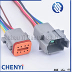DT 2 3 4 6 8 12 Pin Automotive Sealed Electric Plug male female Waterproof Connector Wire Harness DT06-2S DT04-2P For Deutsch