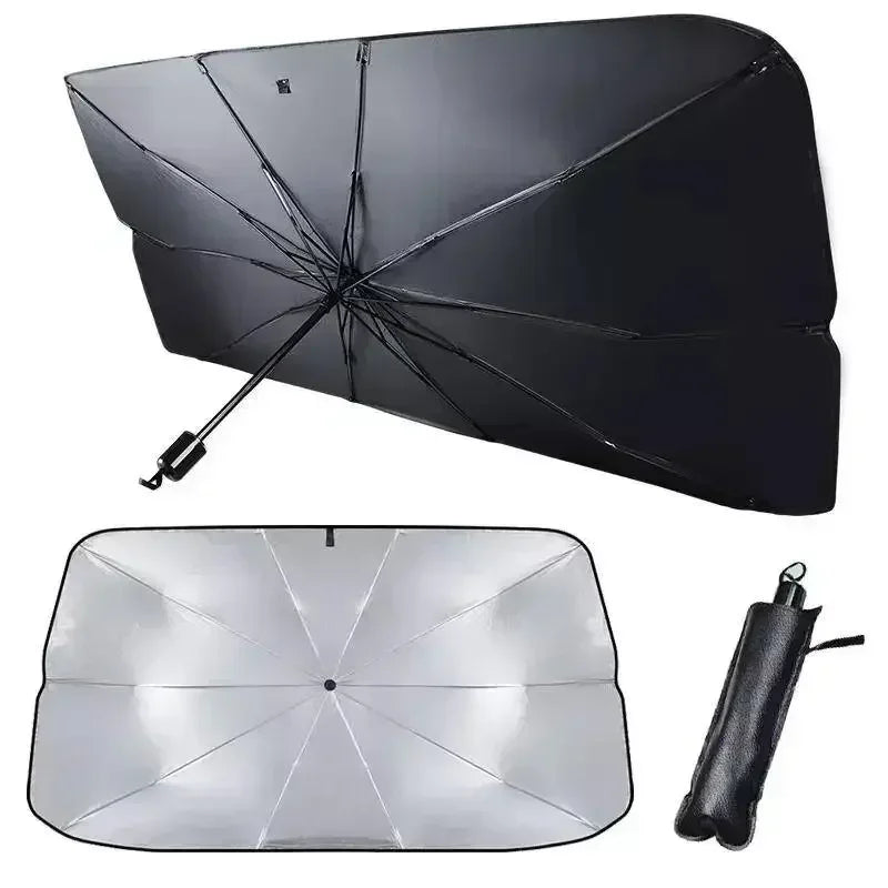 Foldable Car Windshield Sun Shield UV Protection Heat Blocking Sunshade For Front Window Heat Blocking Vehicle Umbrella Amagi