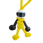 Handmade Building Block Keychain Biker Helmet Pendant Bag Rope Braided Paracord Backpack Doll Hanging Buddy Pendan Amagi