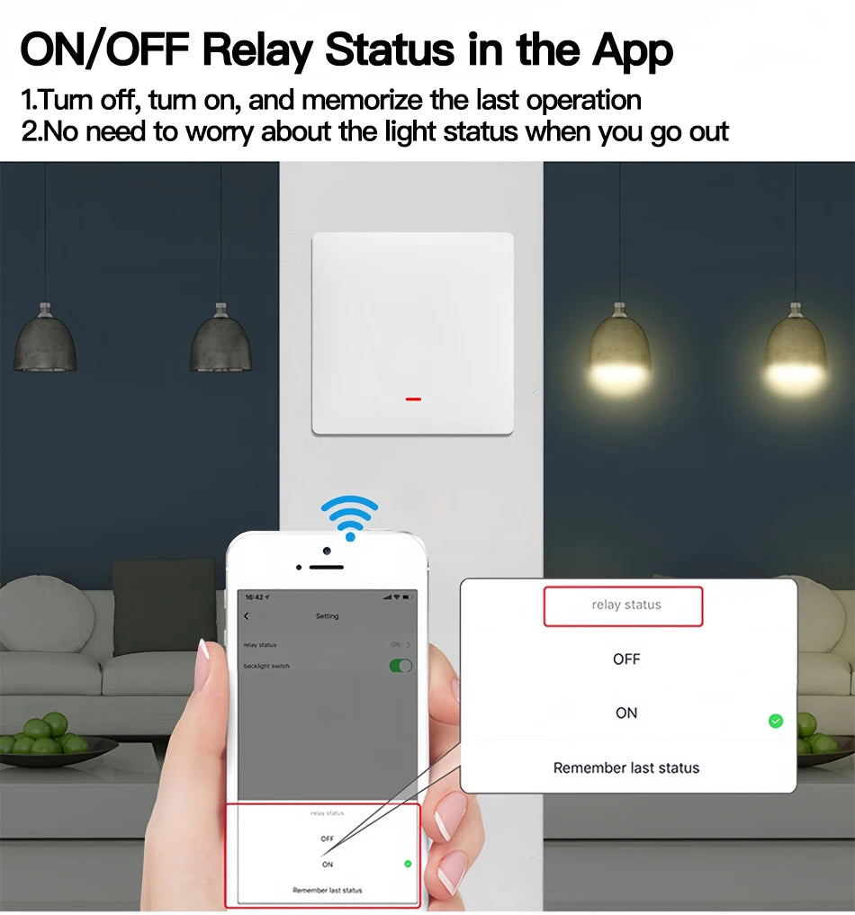 Tuya ZigBee Smart Light Switch No Neutral Wire No Capacitor Needed,1/2/3 Gang Wall Touch Interrupter Work with Alexa Google Home