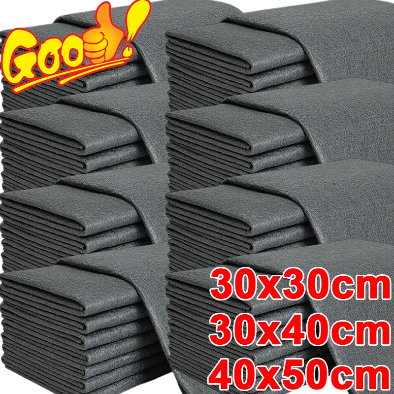 New Magic Cloth Thickened Cleaning Cloths No Trace Reusable Microfiber Car Window Glass Wiping Rags Towels Household Clean Tools