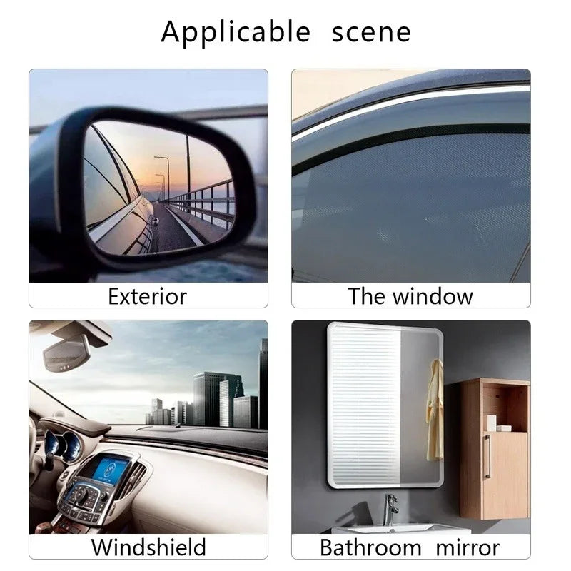 1-4PCS Car Side Window Rearview Rain Film Anti-Fog Rain-proof Car Window Mirror Waterproof Sticker Films Decals Rain Proof Films