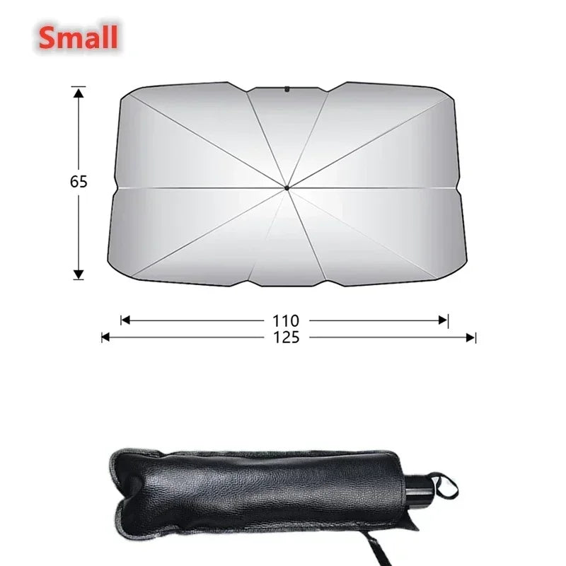 Foldable Car Windshield Sun Shield UV Protection Heat Blocking Sunshade For Front Window Heat Blocking Vehicle Umbrella Amagi