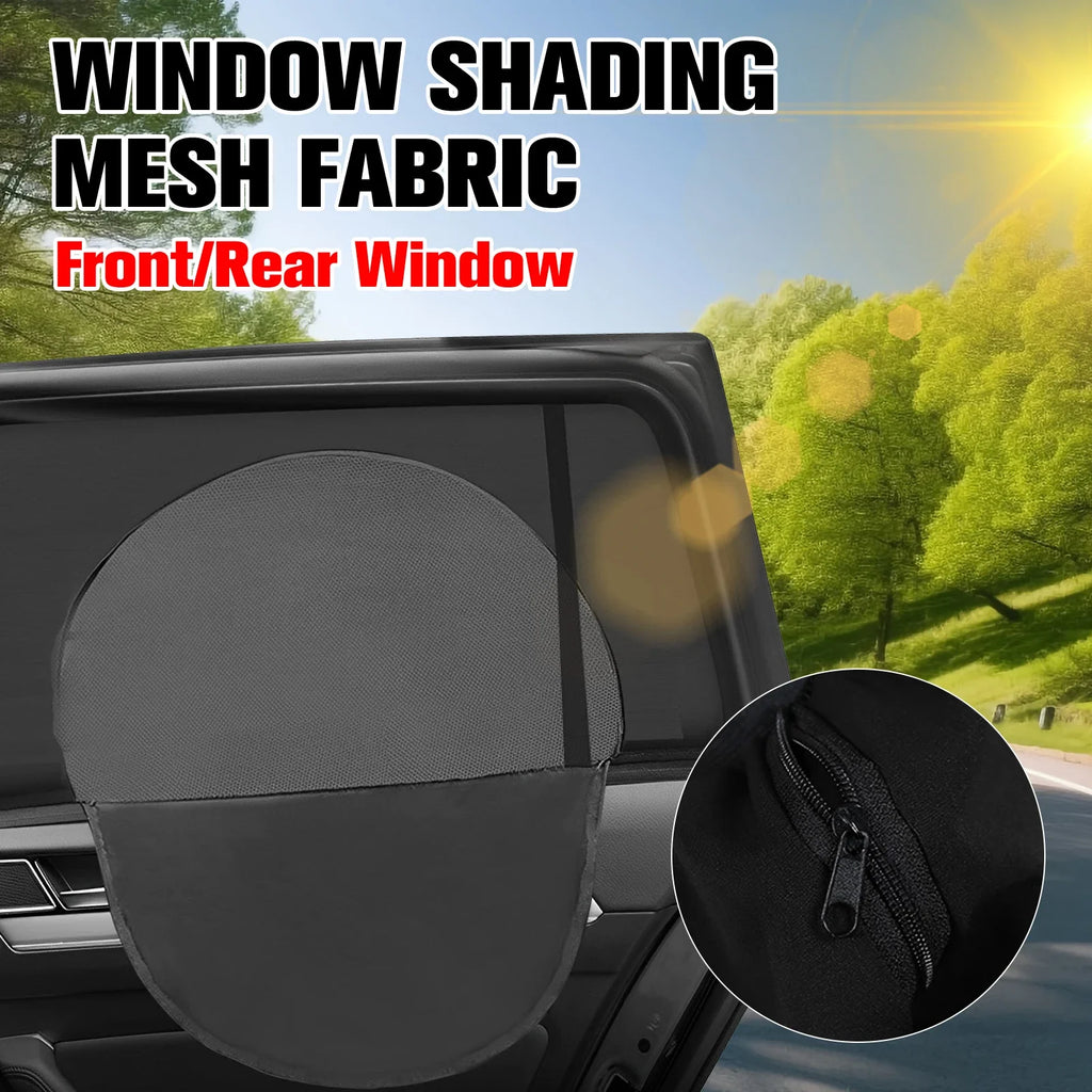 2pcs Car Window Shade Side Window Sun Tools Vehicle UV Protect Shield Mesh Mosquito Cover Breathable Protection Privacy Sunshade