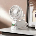 Motorcycle  Clip-on Fan with Spray Mist Handheld Fan Hydration, Multifunctional Neck Hanging Spray Fan Students' Dormitory Amagi