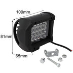 1Pcs LED Light With Accessories 4inch 72W LED Work Light Bar Sport Combo Lamp White For Offroad Driving Truck Tractor Boat Truck