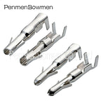 20 Pcs 2.3mm Automotive Brass Electrical Wiring Crimp Terminal Tin Plated Male Female Plug Round Pin