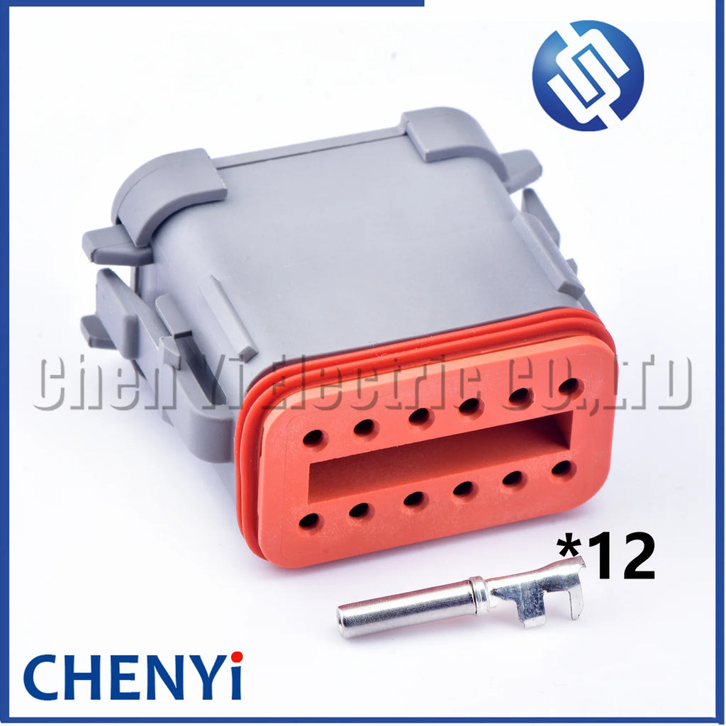 12 Pin Auto waterproof connector Plug DT06-12SA-E003 DT04-12PA-E003 DT06-12S DT04-12P DT06-12SA DT04-12PA For Deutsch