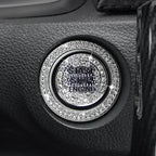 Car One-click Start Button Interior Engine Ignition Start Stop Button Protective Cover Crystal Decoration Car Accessories amagi