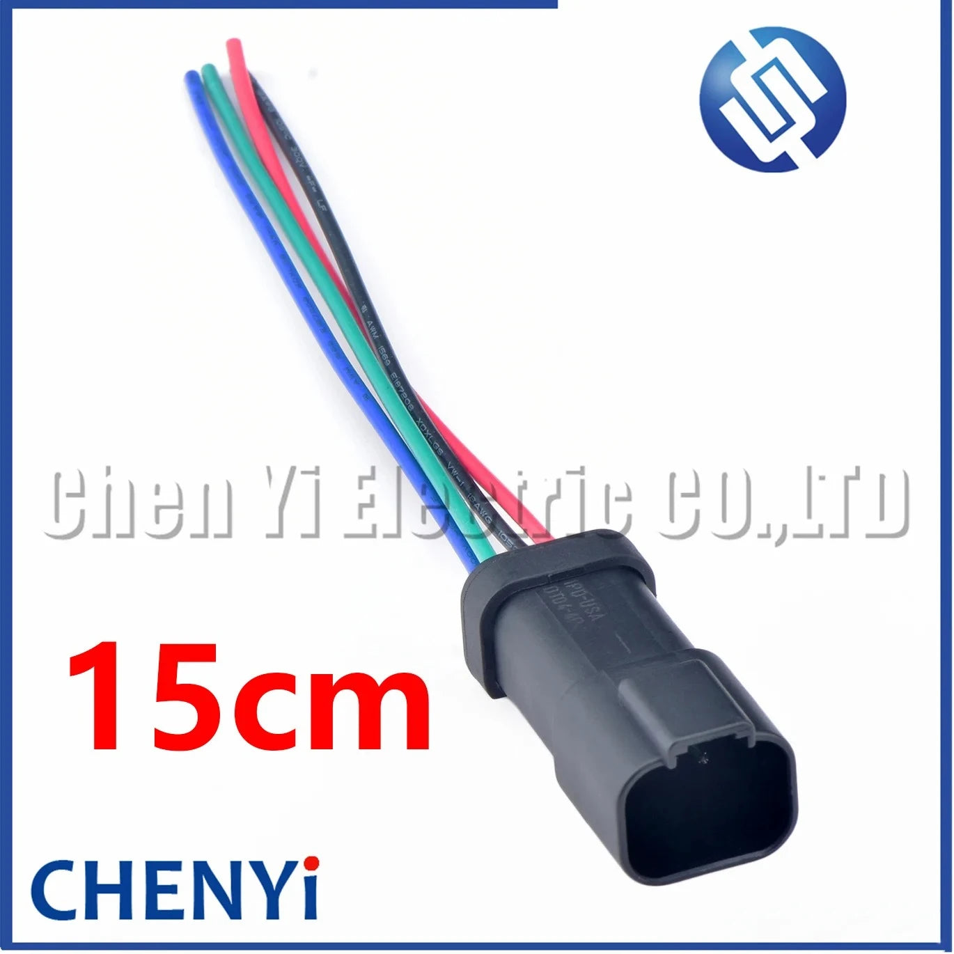 4 Pin Black DT series Connector Waterproof Plug Socket DT06-4S DT04-4P DT06-4S-E005 DT04-4P-E005 For Engineering Vehicle Deutsch