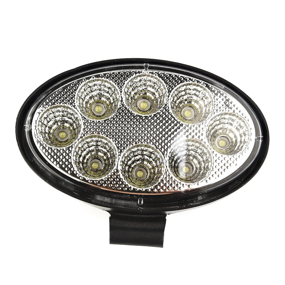 Car LED Work Lamp Fog Light 5inch 24W Oval LED Work Lamp Fog Light Truck OffRoad Tractor Flood Beam Direct Current 12V 24V