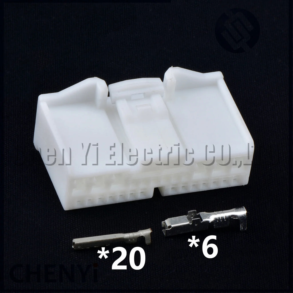 26 Pin Automotive connector Car navigation radio CD player instrument host harness plug 90980-12444 For Toyota LEXUS