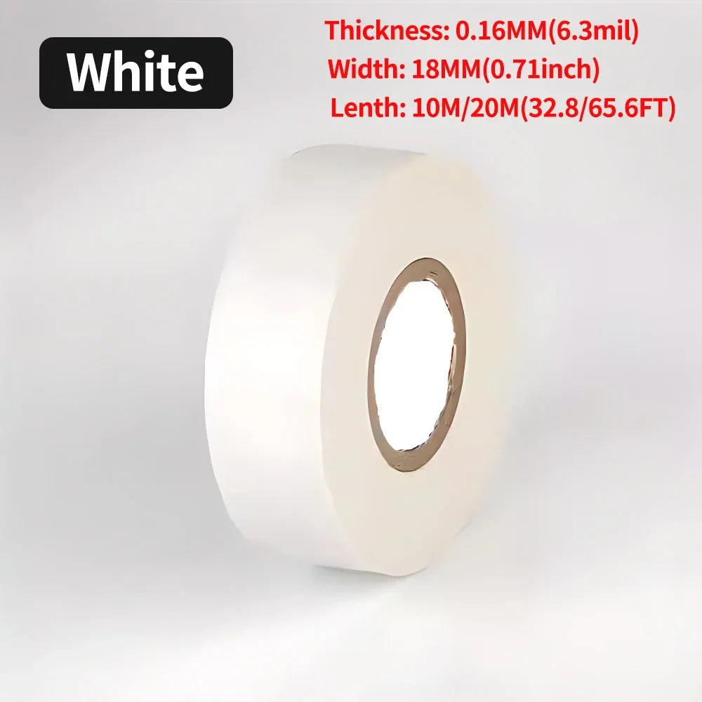 10/50/100 Rolls Electrical PVC Insulation Tape, Black Wire Wrapping Tape 10M/20M Length, 0.71 Inch Wide for Electrical Repair