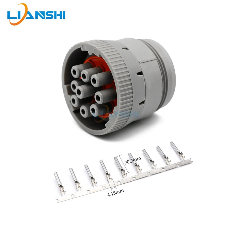 HD16-9-96S automotive male and female connector 9-core waterproof plug-in HD10-9-96P
