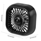 Mini Car Air Outlet Cooling Fan Adjustment Powerful USB Light Creative Low Noise Multi-function Mini Interior Fan Cooler Amagi