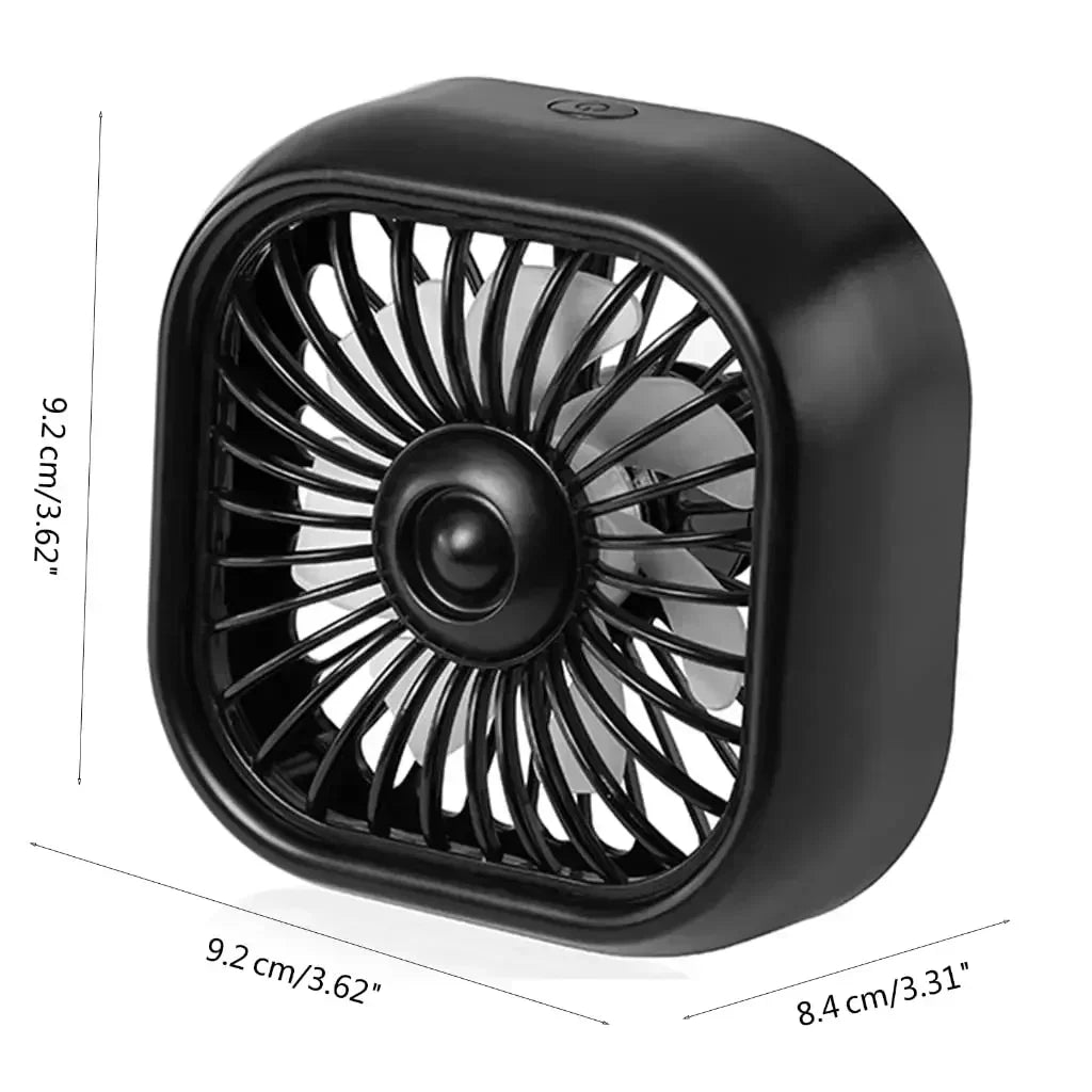 Mini Car Air Outlet Cooling Fan Adjustment Powerful USB Light Creative Low Noise Multi-function Mini Interior Fan Cooler Amagi