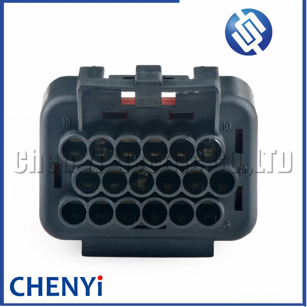 18 Pin female Automotive waterproof connector 344106-1 344107-1 For Hyundai excavator computer board harness plug