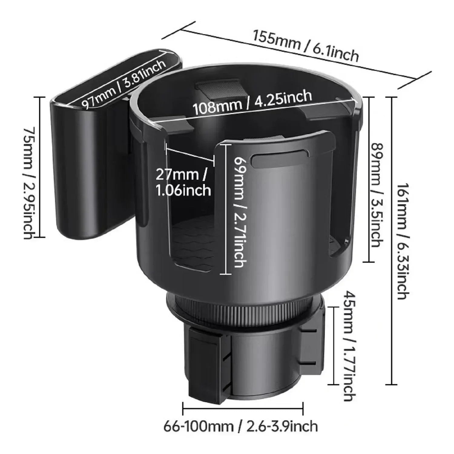 Cup Holder for Cars Large Adjustable Car Holder Expander Vehicle Mounted Universal Model Cups Holder Auto Storage Supplies Amagi