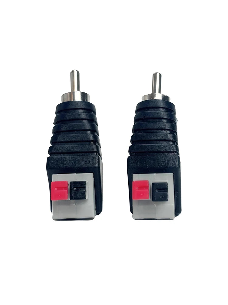 4/10/40PCS RCA Male & Female to Terminal Block Adapter, Solderless AV Audio Video Connectors for Speaker, Home Theater, CCTV Use