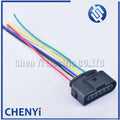 6 Pin 3.5mm female waterproof cable electrical pump connector ignition coil wire harness plug 1J0973726 With wires 1J0 973 726