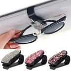 Woman Car Glasses Case Auto Sun Visor Glasses Holder Sunglasses Clip Card Ticket Holder Pen Case Clip Box Accessories For Toyota
