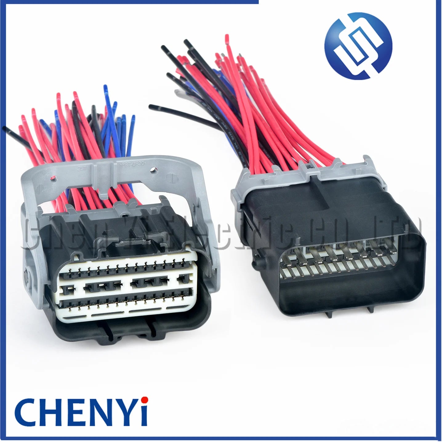 34 Pin Automotive waterproof connector Car Engine wire harness plug 3508A-01-002E 60013512A01C 60013508A01B C146 For Ford