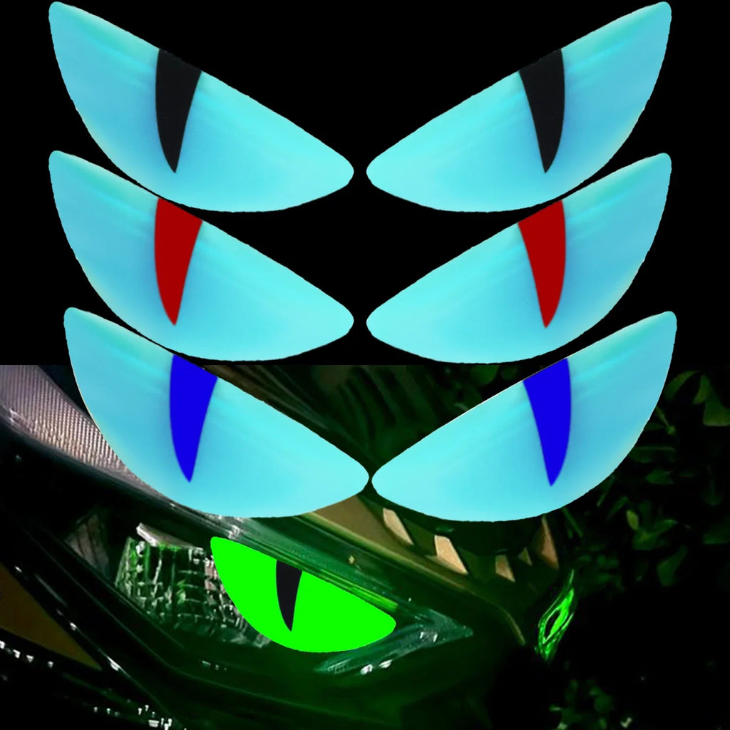 Funny Luminous Sticker Motorcycle Headlight Scooter Stickers for Vespa 300 GTS Accessories PX Sprint Primavera LX 125 50 Special