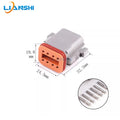 DT06-8S waterproof connector for vehicle circuit board pin end wire harness sheath PCB male and female straight pins DT15-8PA