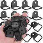 1-10PCS DRing Heavy Duty Tie Down Single Hole Iron Metal Mount Stamped Anchor Point Lashing Ring for Truck Trailer Cargo Van Kit