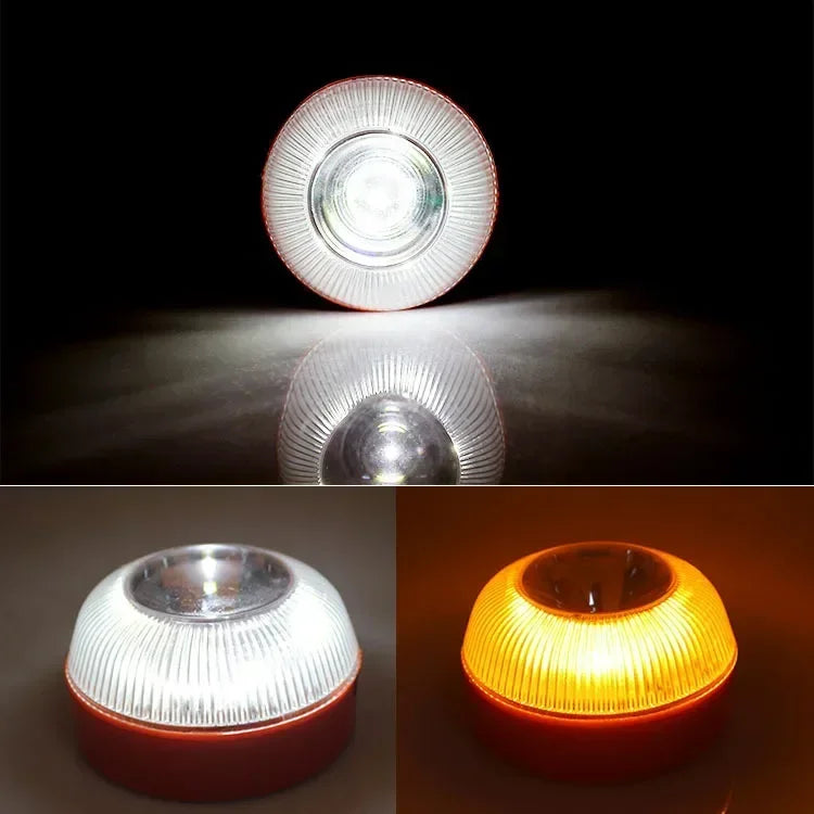 Rechargeable Car Emergency Beacon Light V16 Magnetic Induction Strobe Flashing Warning Light Help Flash Safety Signal Lamp Amagi