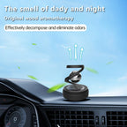 Solar-Powered Rotating Car Aromatherapy Diffuser Innovative Scent Dispenser with Long-Lasting Fragrances Enhances Dashboard