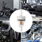 1/4pcs Motorcycle Fuel Filter Universal Gas Inline Fuel Filter Engine Inline Gasoline Filters Scooter Filter Tool for Kawasaki