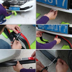 Car Front Bumper Protection Tool Carbon Fiber Strong Adhesive Rubber Universal Front Edge Anti-scratch Protector Amagi