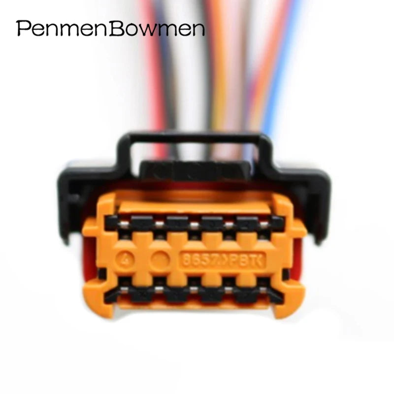 1 Set 10 Pin Car Headlight Electrical Cable Connectors Female Wiring Harness Far Near Beam Lighting Plug For Peugeot Citroen
