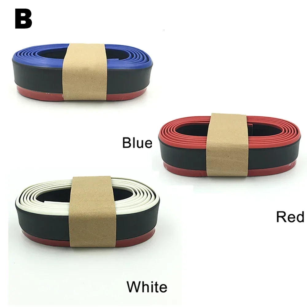 Car Front Bumper Protection Tool Carbon Fiber Strong Adhesive Rubber Universal Front Edge Anti-scratch Protector Amagi