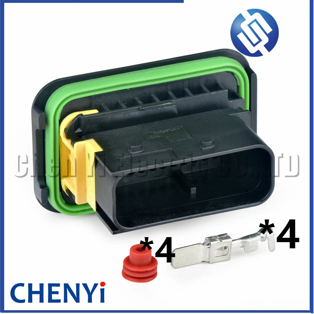 4 Pin Automobile waterproof connector 6.3mm Series Auto chassis gearbox Wire harness plug 1-1564330-1 1-1564534-1 1-1564536-1